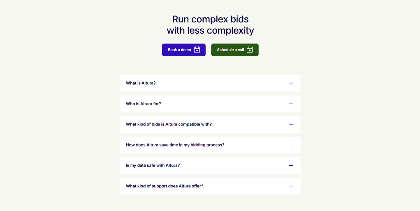 Altura Faq