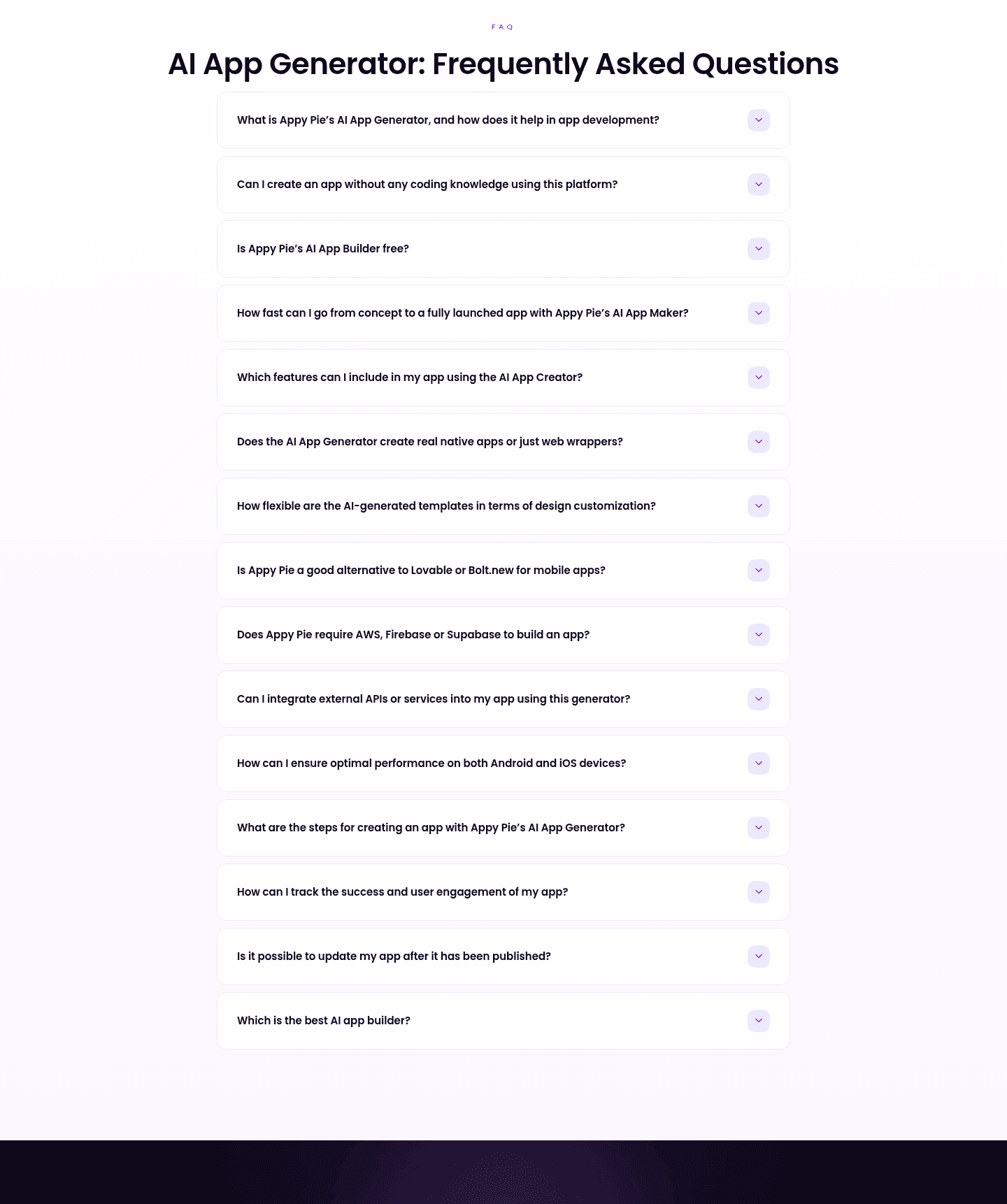 Appypie Faq