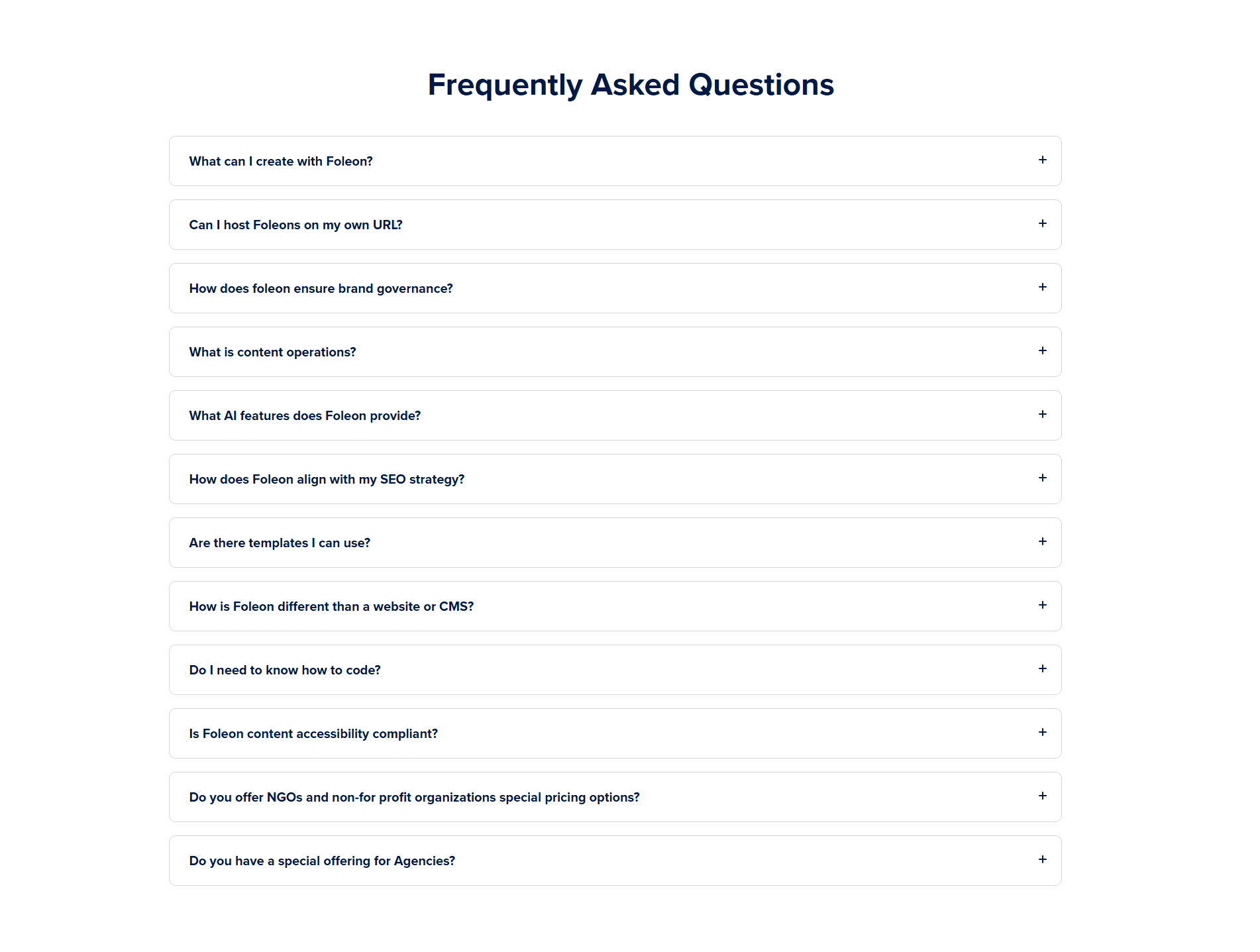 Foleon Faq