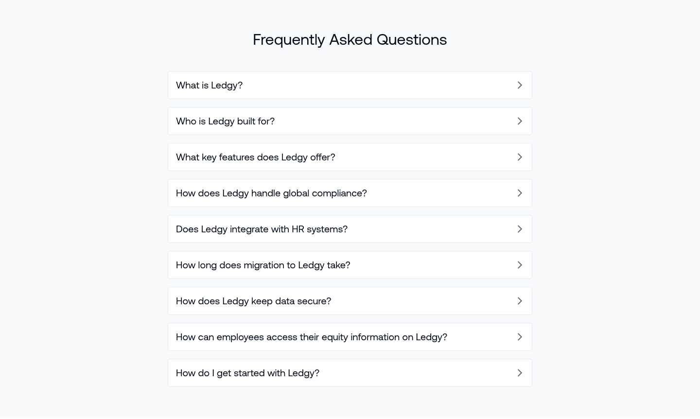 Ledgy Faq