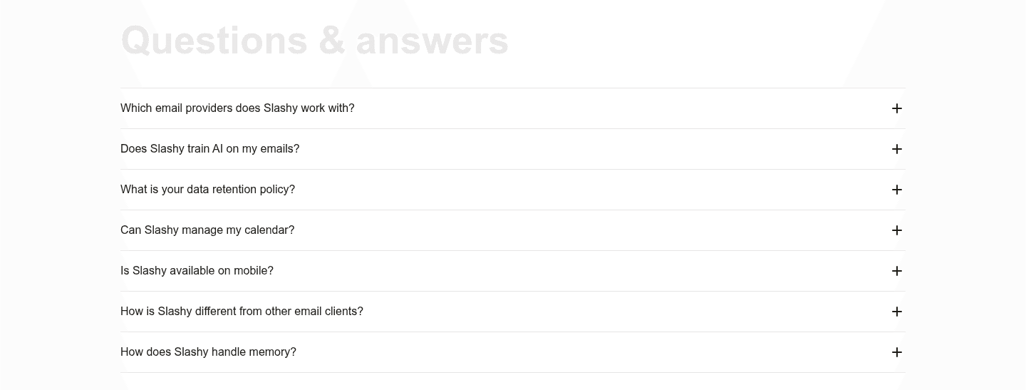 Slashy Faq