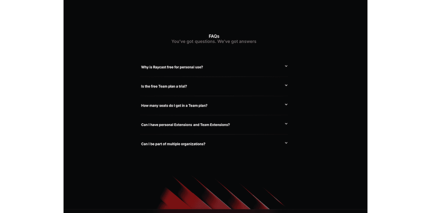 Raycast Faq