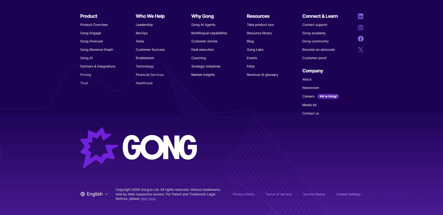 Gong Footer