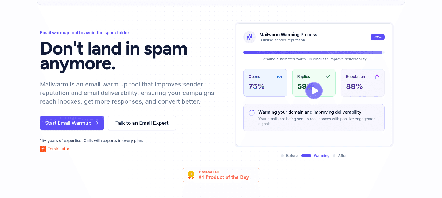 Mailwarm Hero