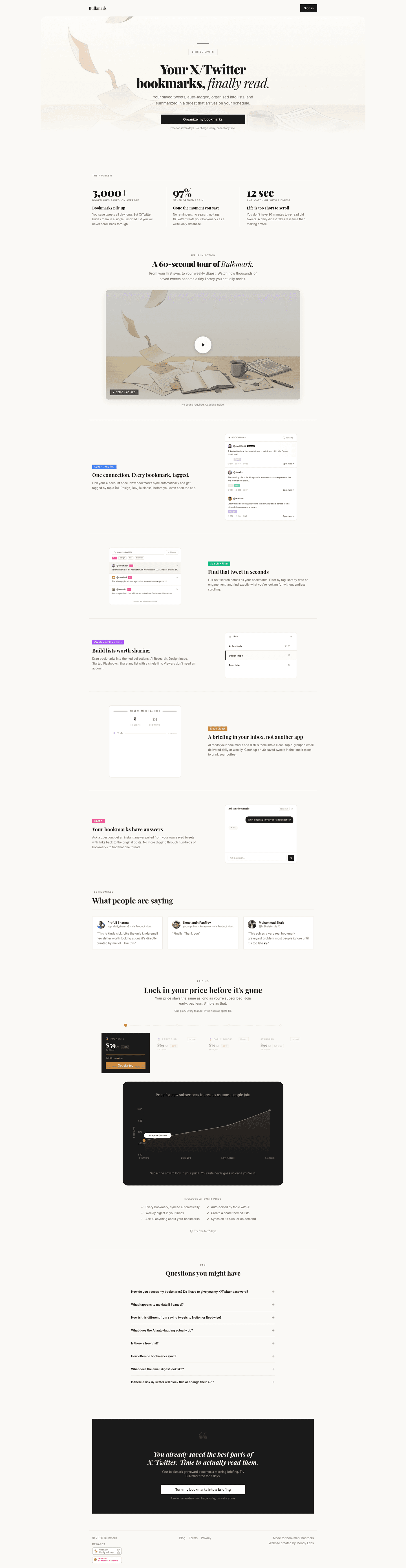 Bulkmark homepage
