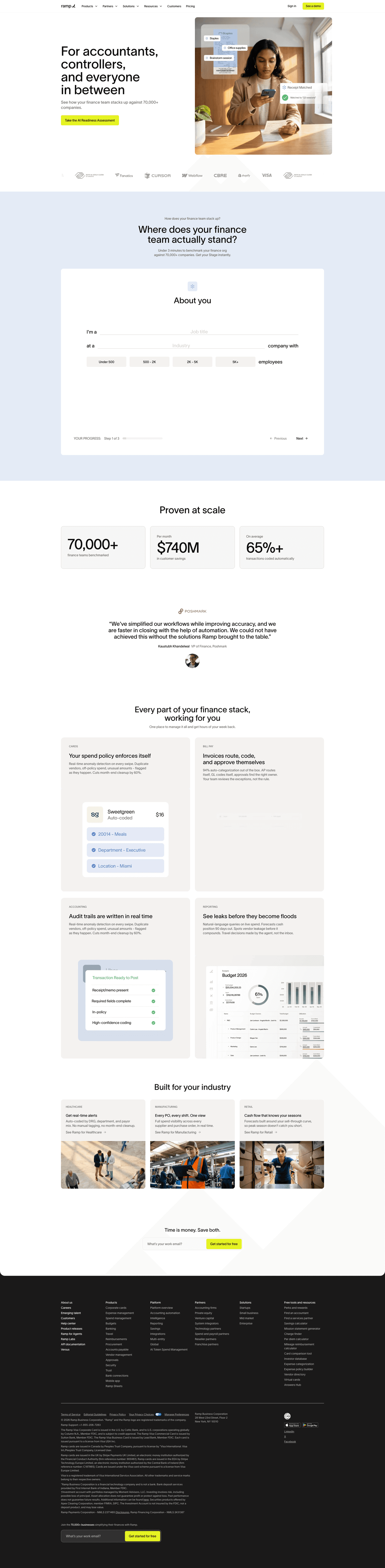 Ramp homepage