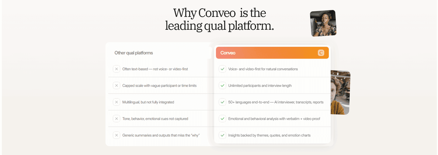 Conveo Comparison
