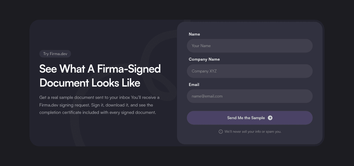 Firma.dev Contact