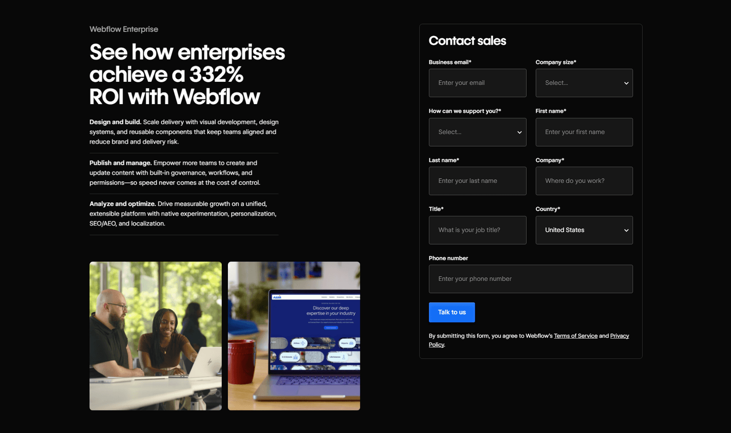 Webflow Contact