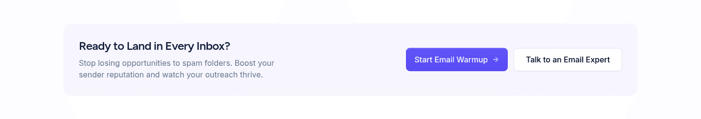 Mailwarm Cta