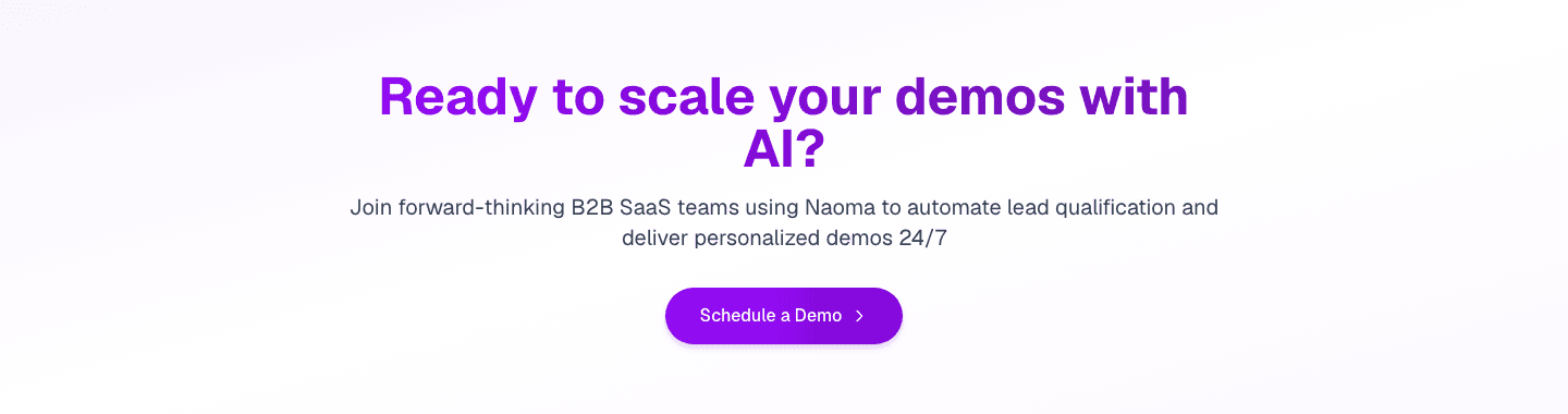 Naoma AI Demo Agent V2 Cta