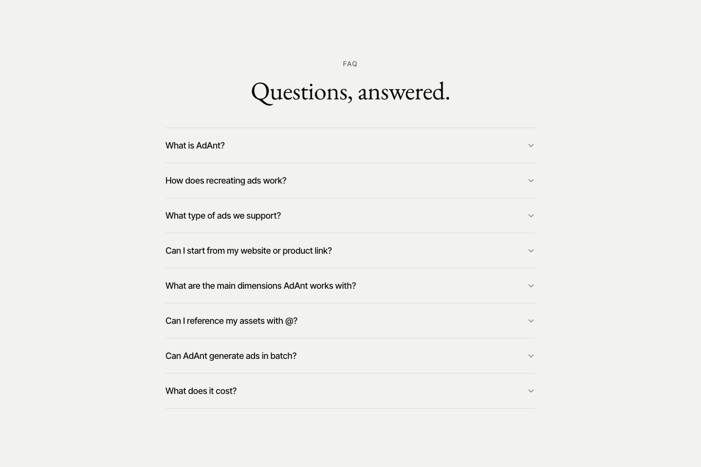 AdAnt AI Faq