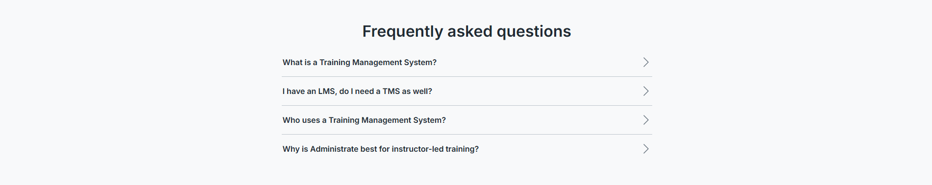 Administrate Faq