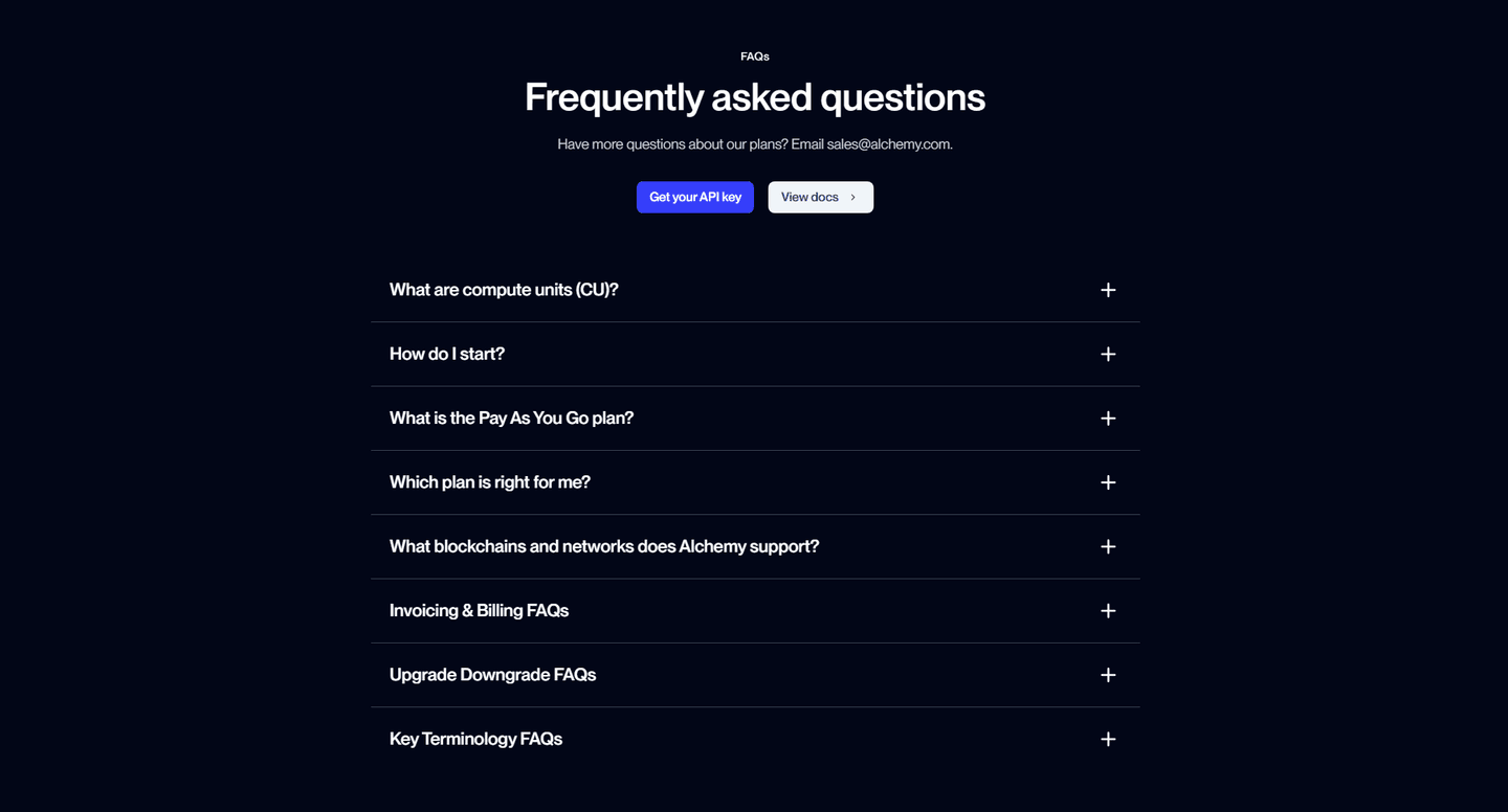 Alchemy faq section
