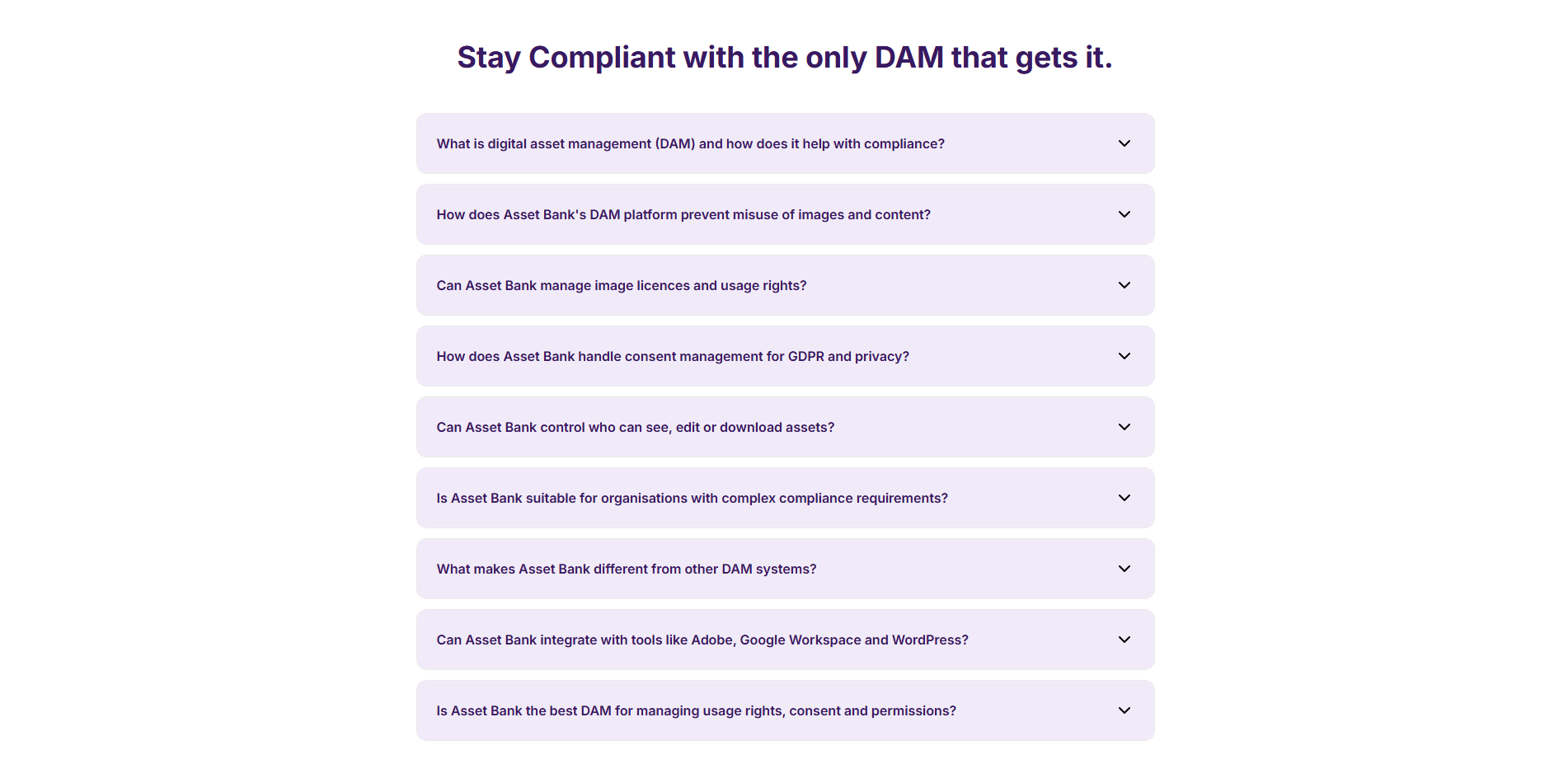 Asset Bank Faq