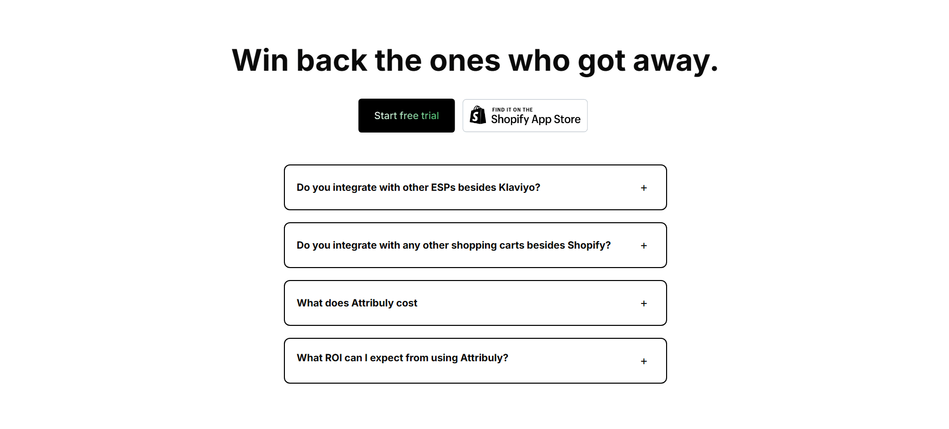Attribuly Faq