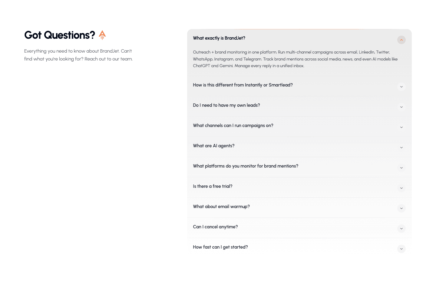 BrandJet Faq