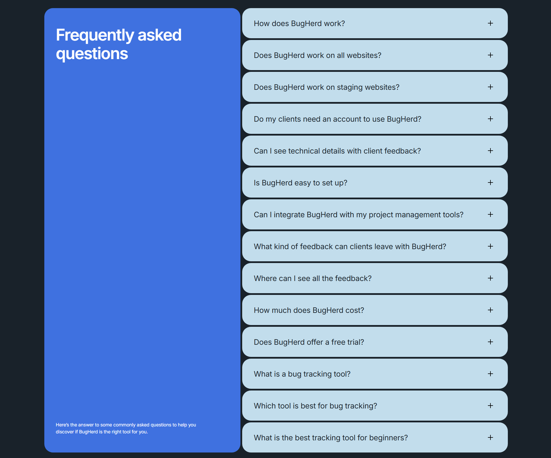 Bugherd Faq
