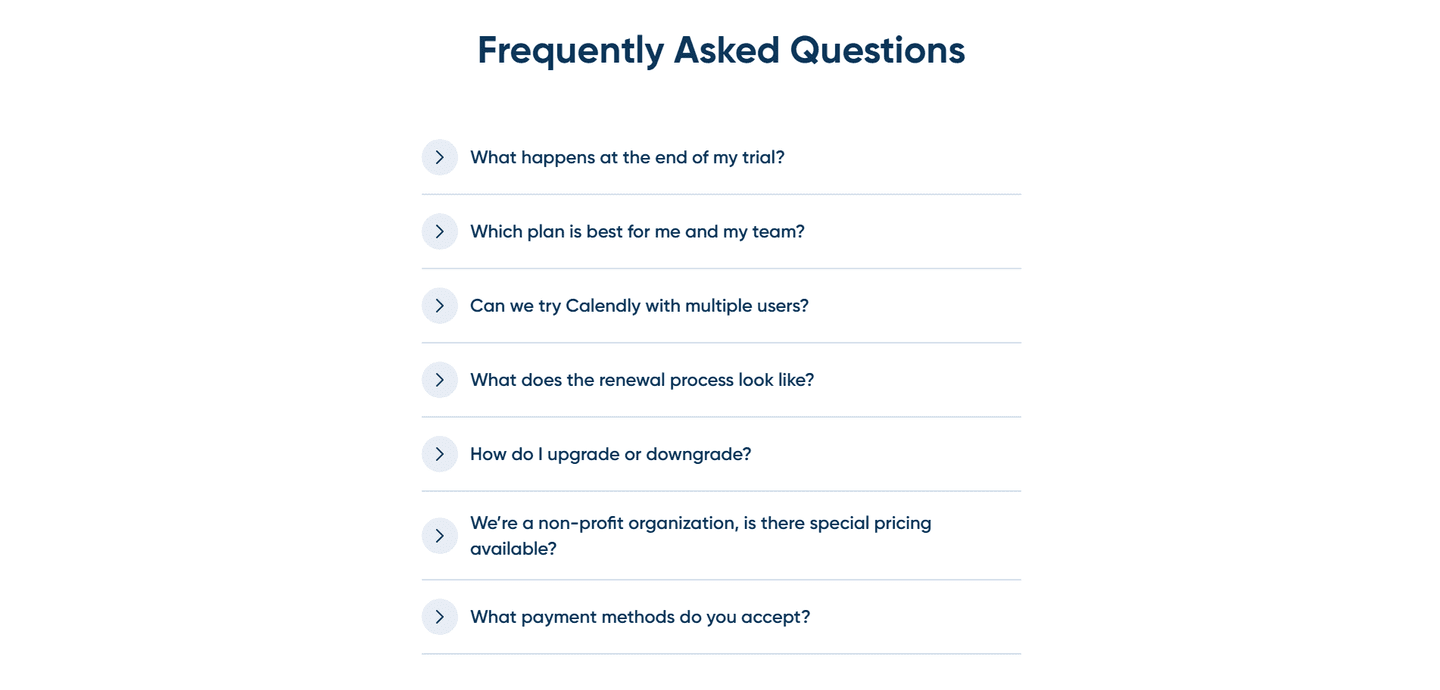 Calendly Faq