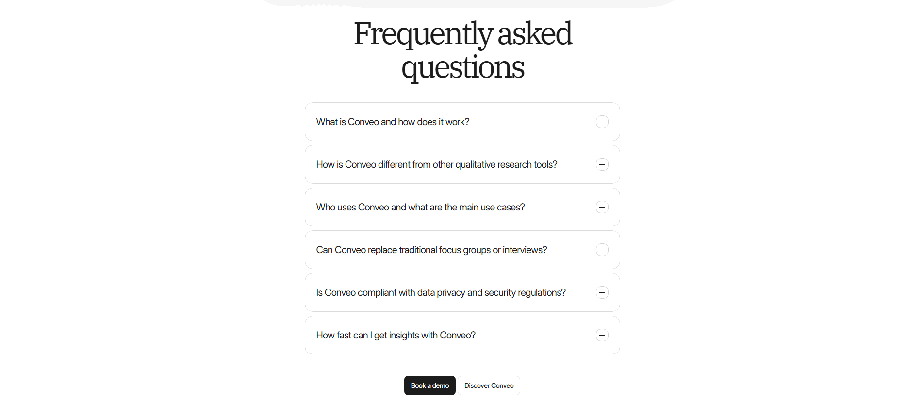 Conveo Faq