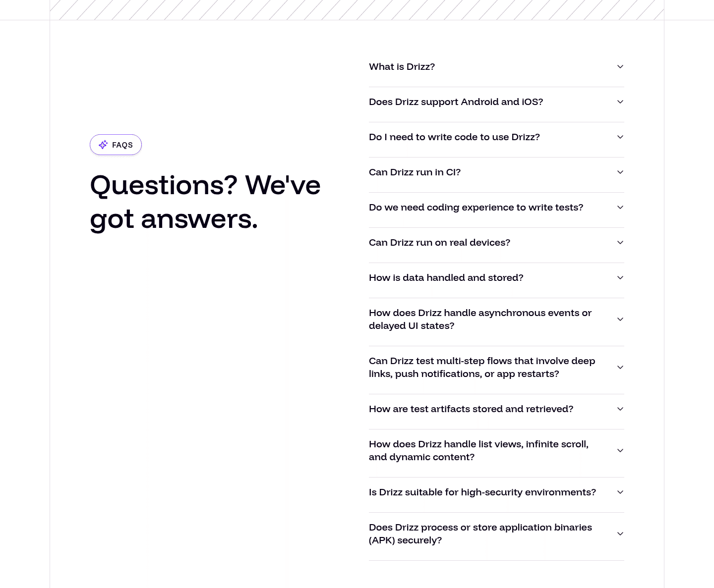 Drizz Faq