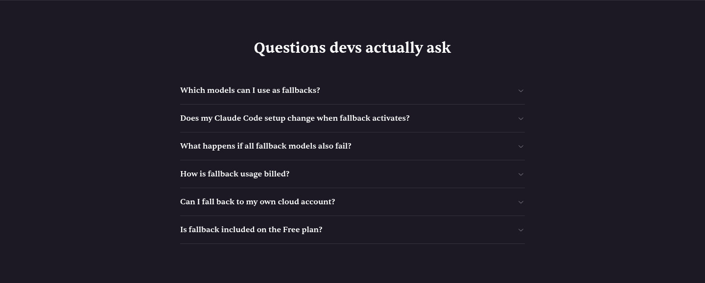 Edgee Fallback Models Faq