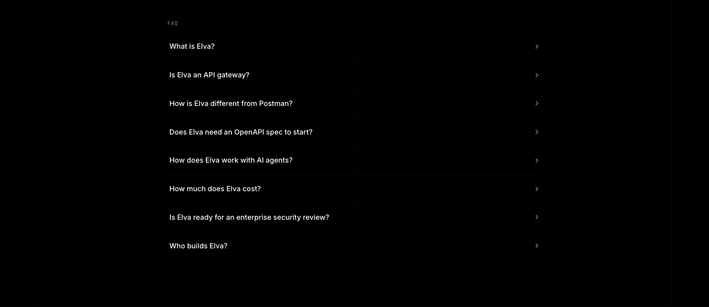 Elva Faq