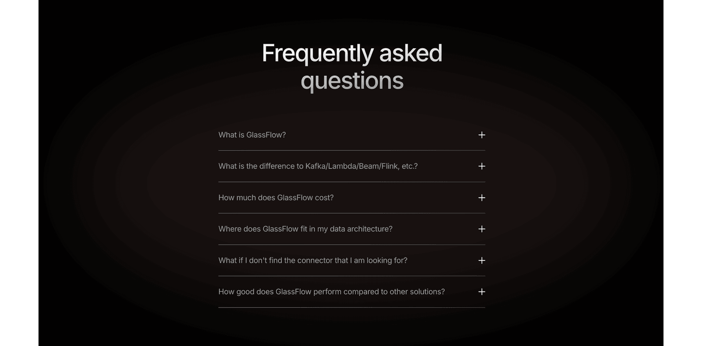 GlassFlow Faq