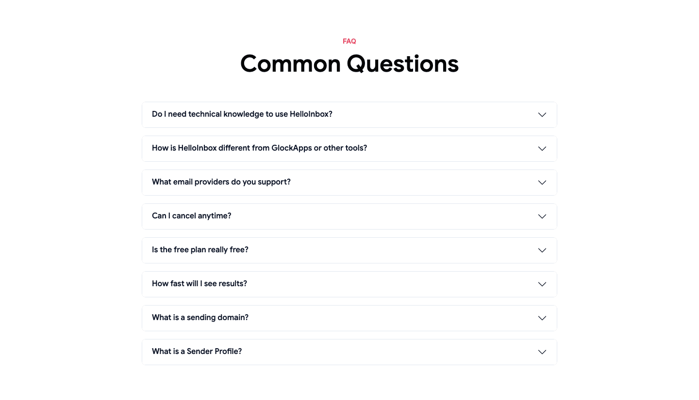 Hello Inbox Faq