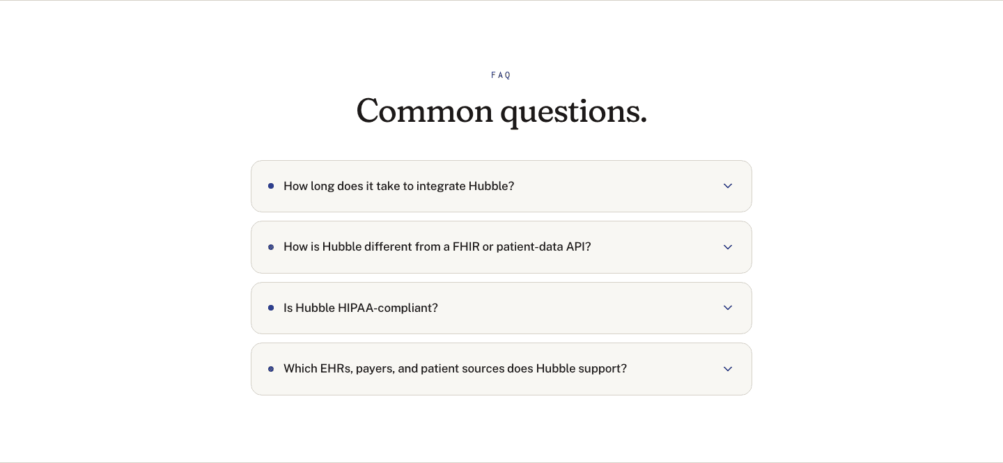 Hubble Faq