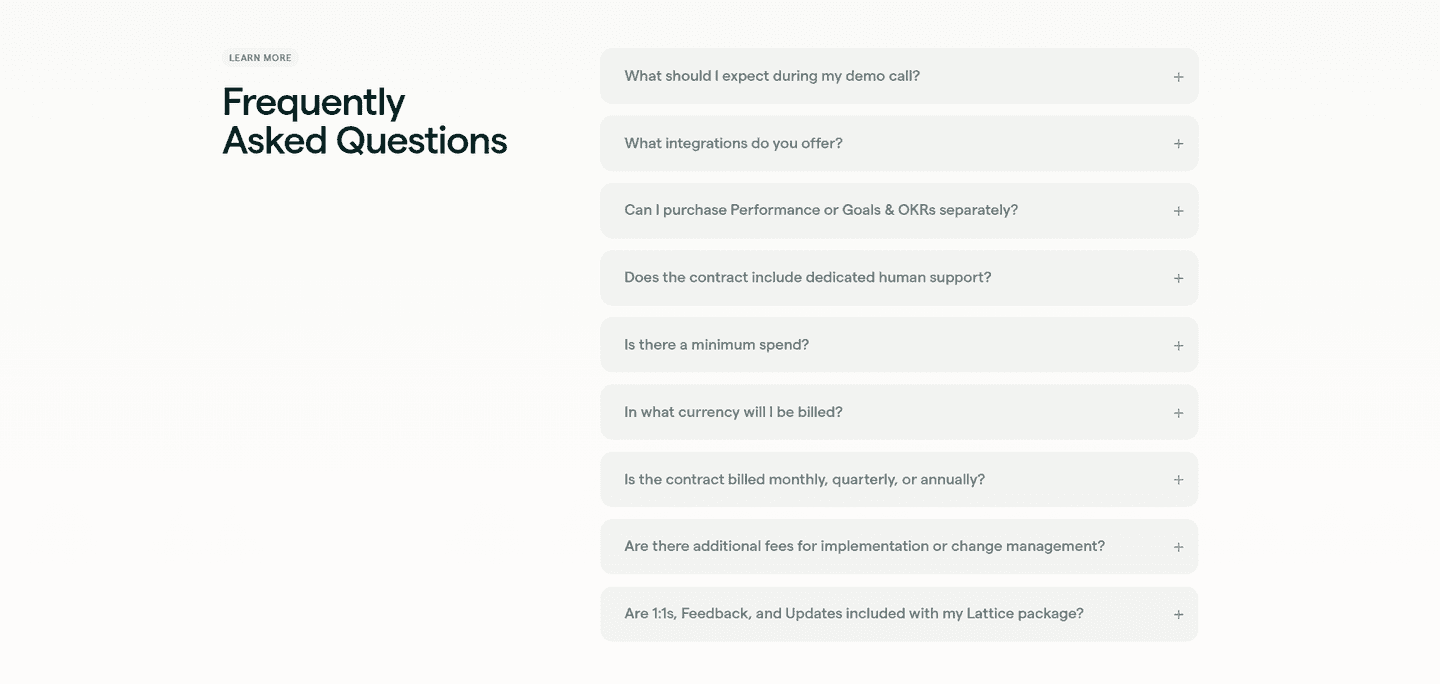 Lattice Faq