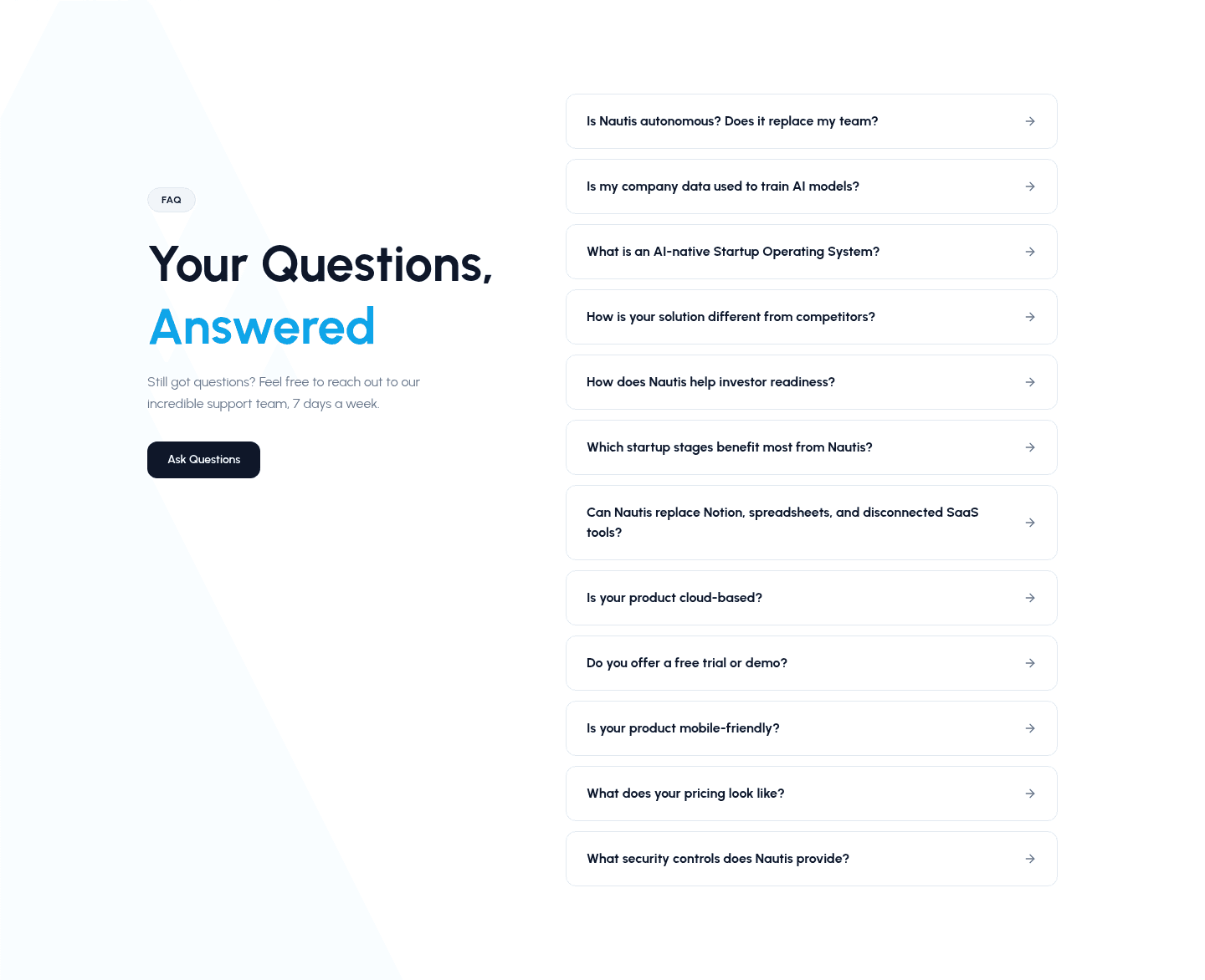 Nautis Faq