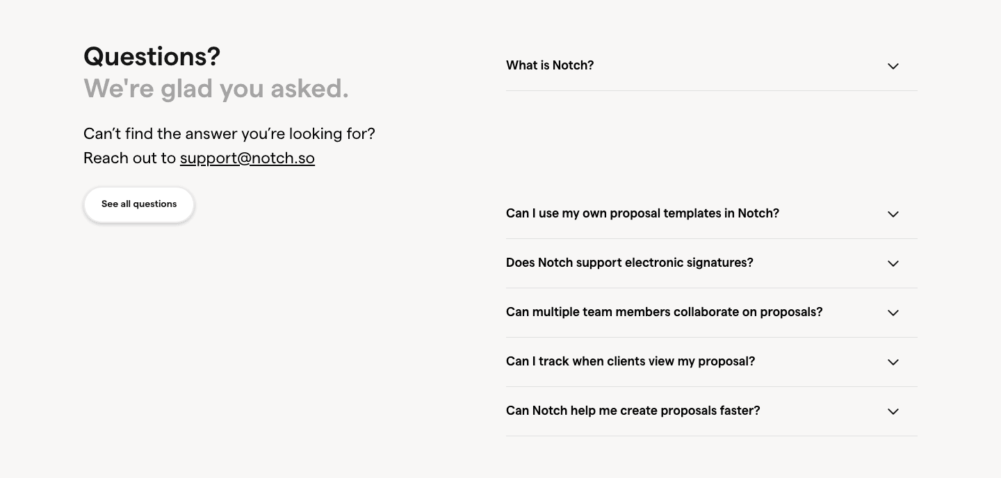 Notch Faq