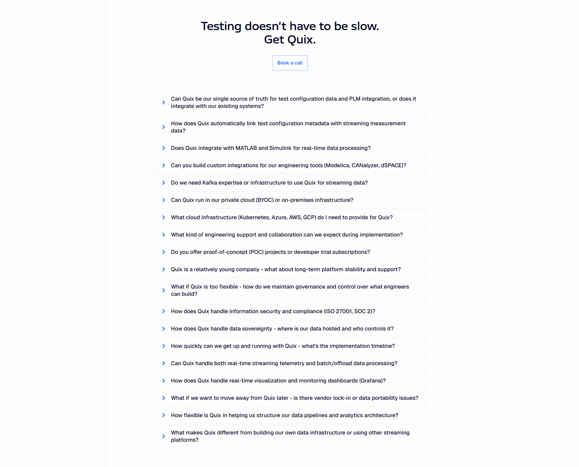 Quix Faq