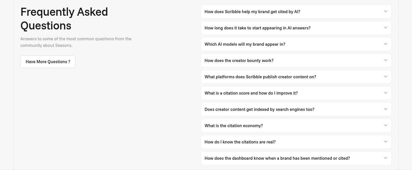 Scribble Network Faq