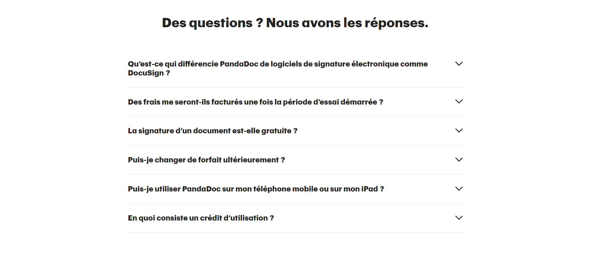 PandaDoc Faq