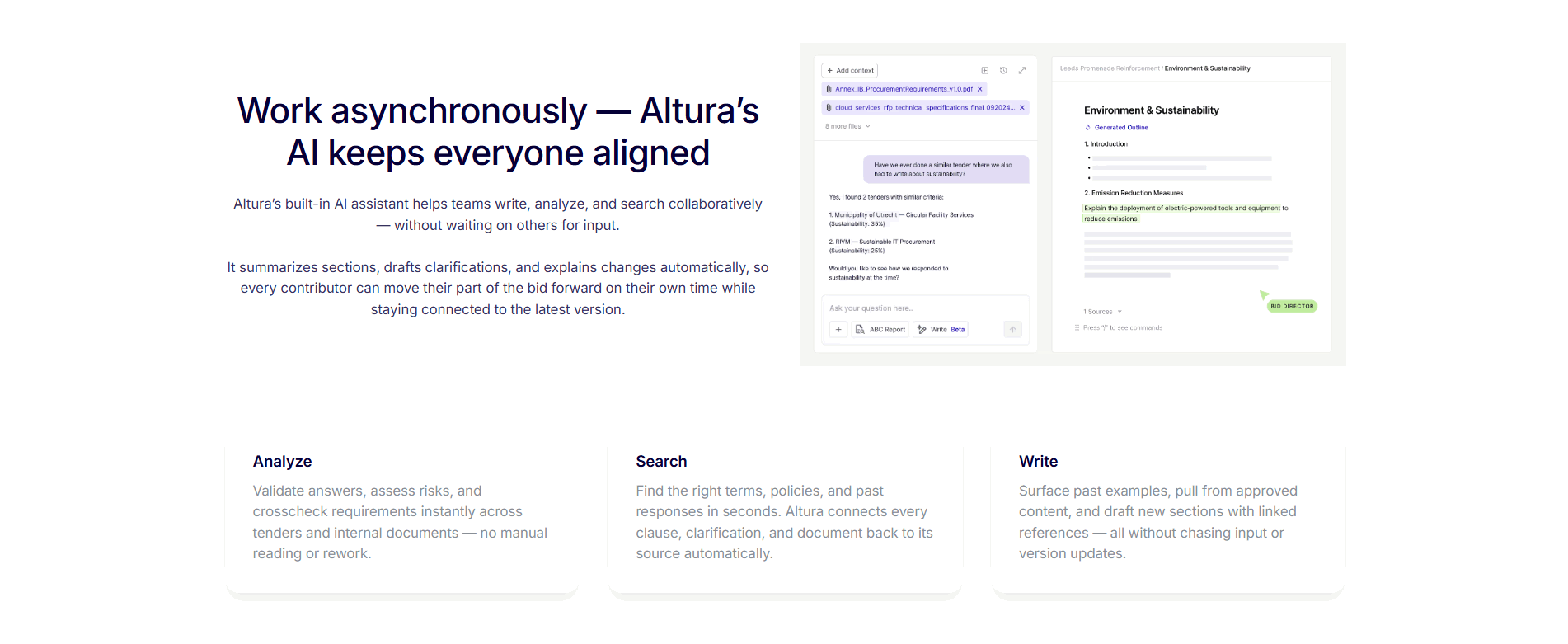 Altura Features