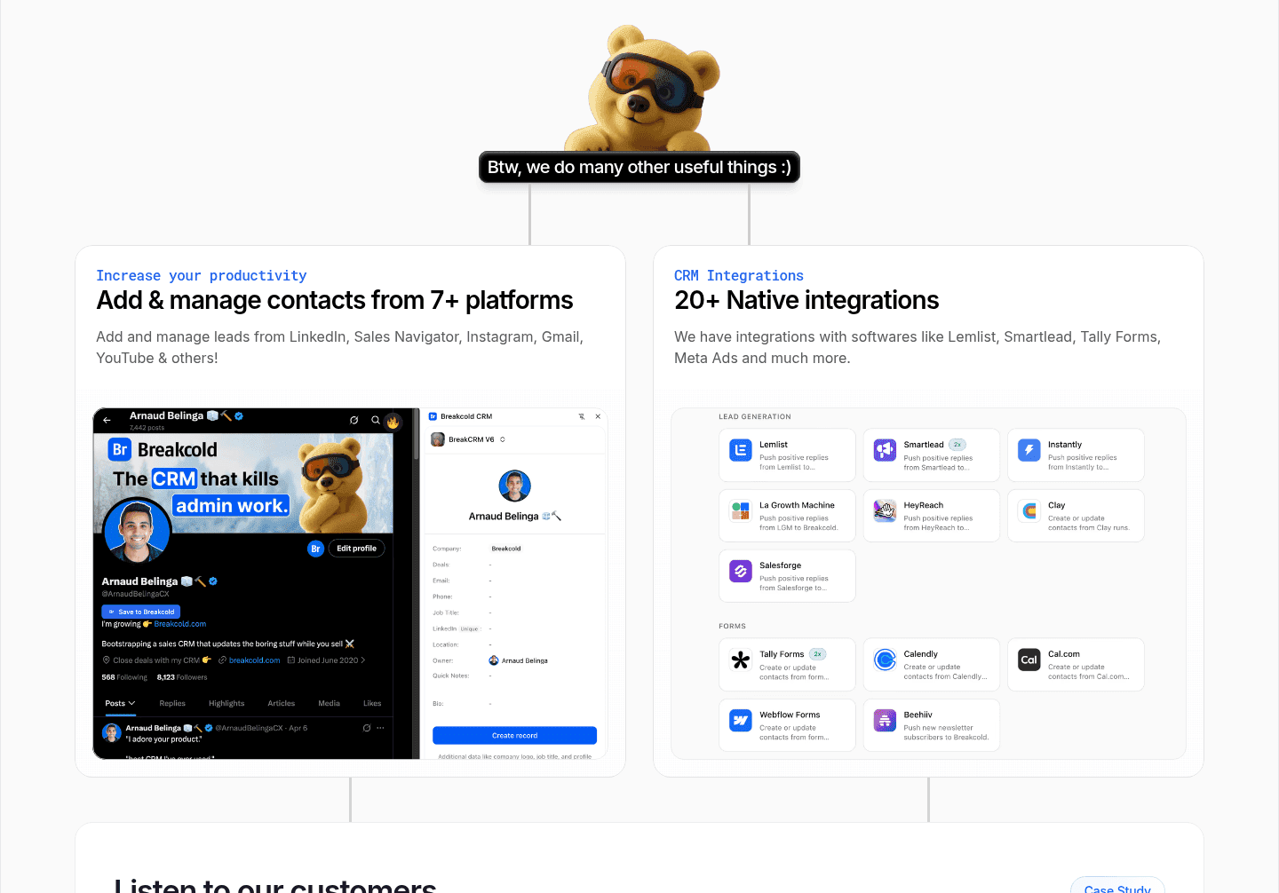 Breakcold Features