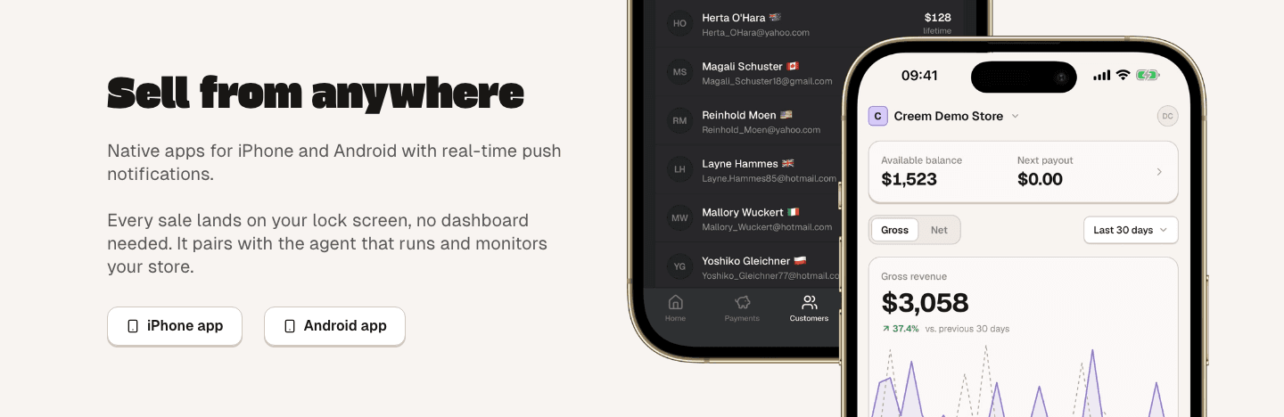 CREEM 2.0 Features