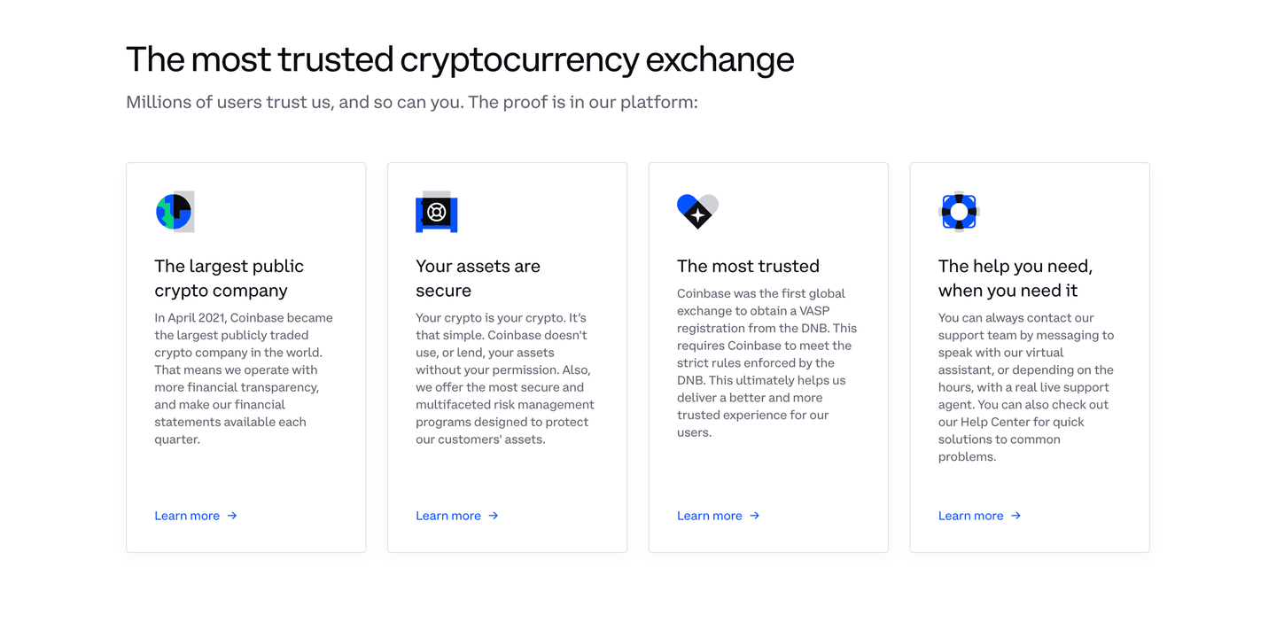 Coinbase Value Proposition