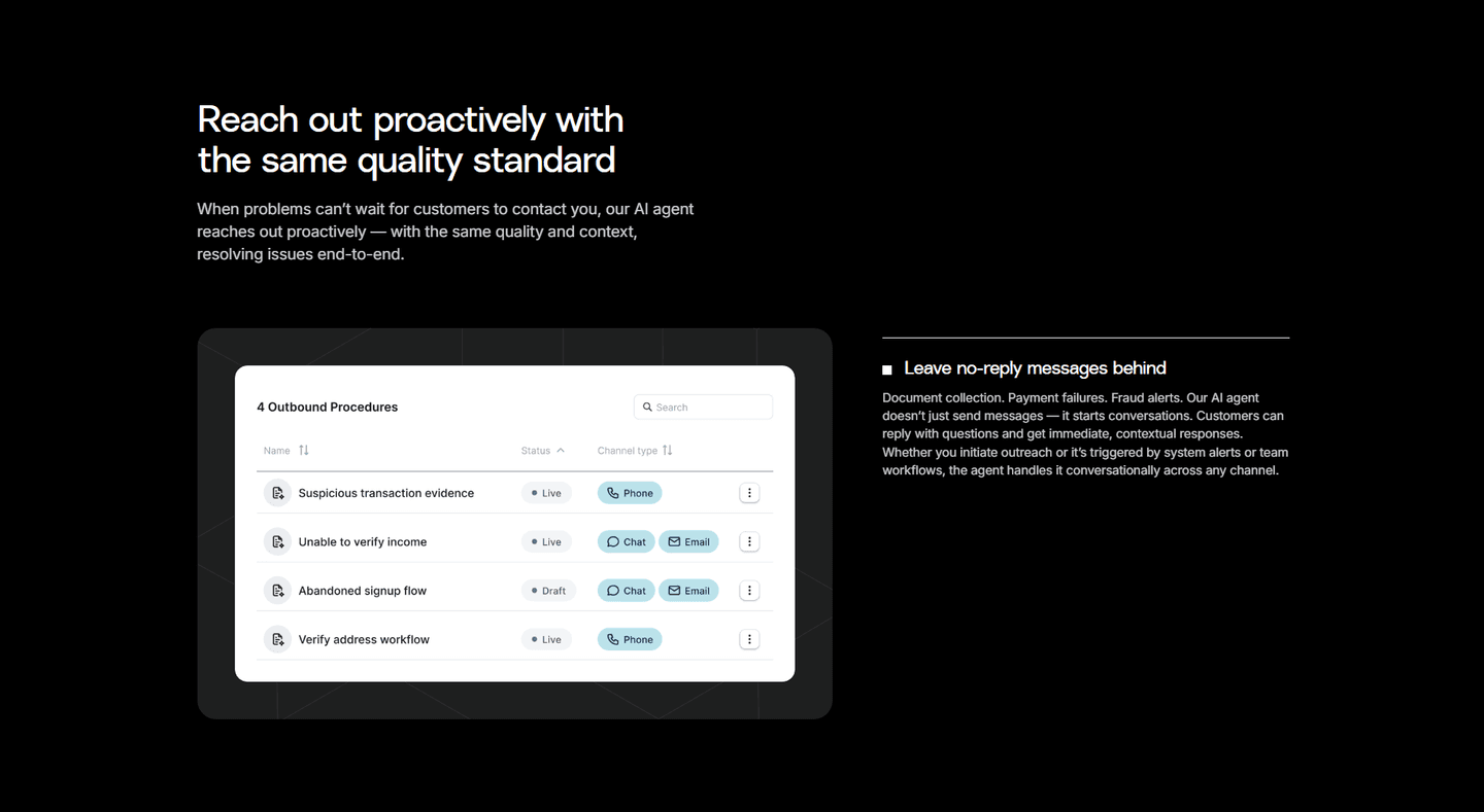 Gradient Labs Features