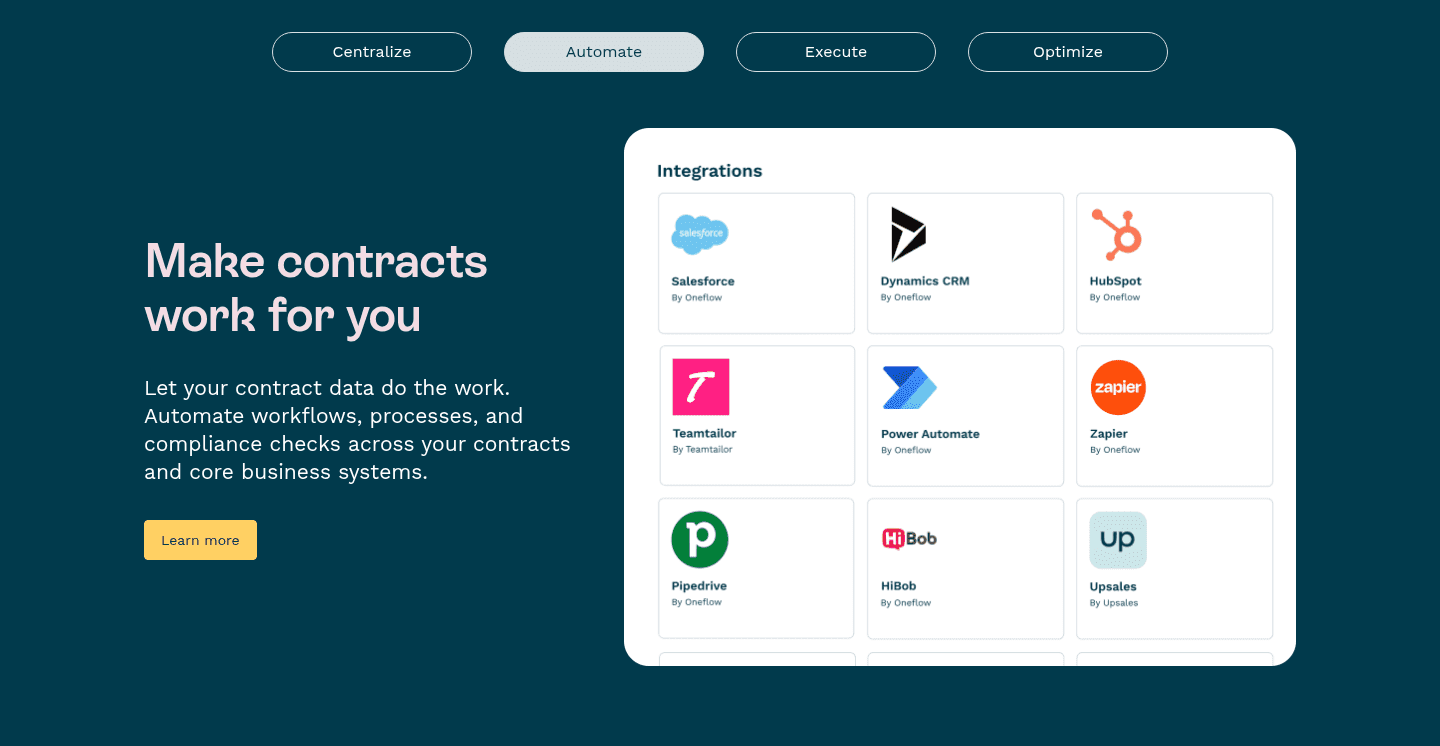 Oneflow Features