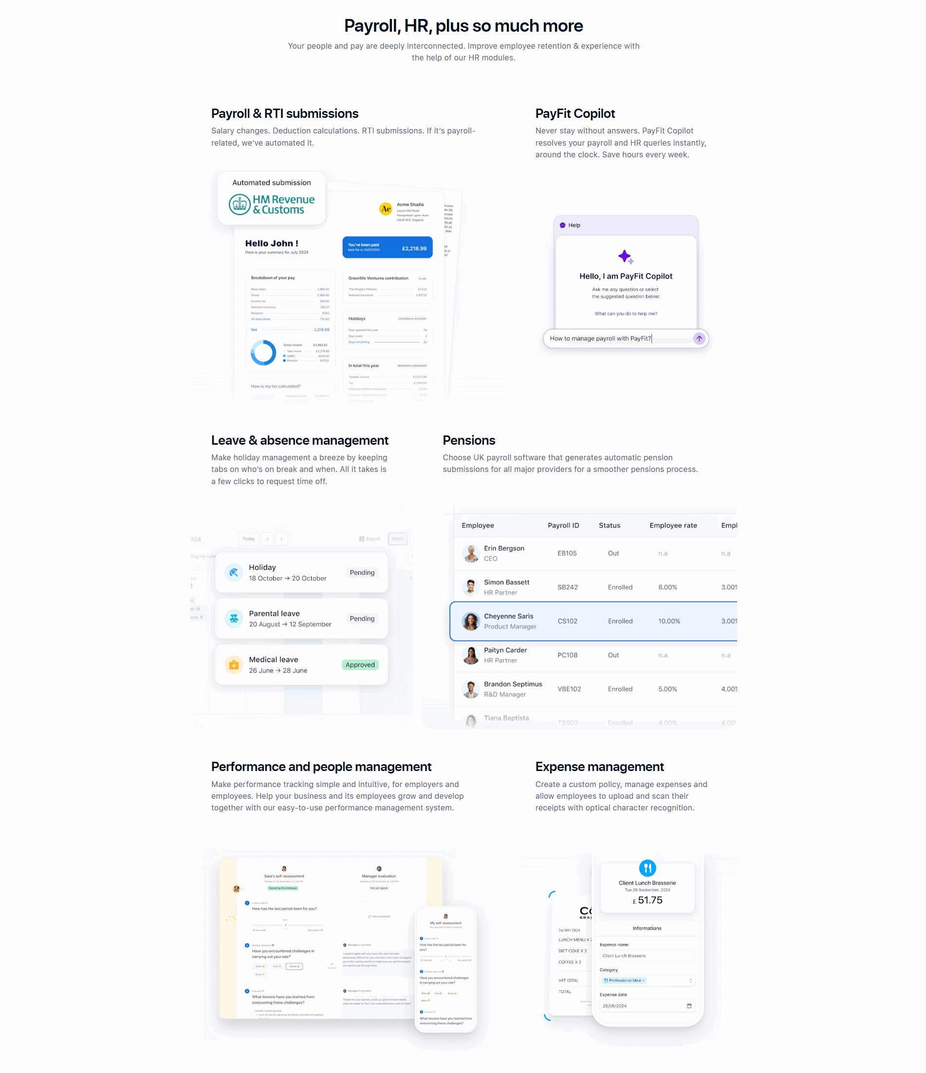 PayFit Features