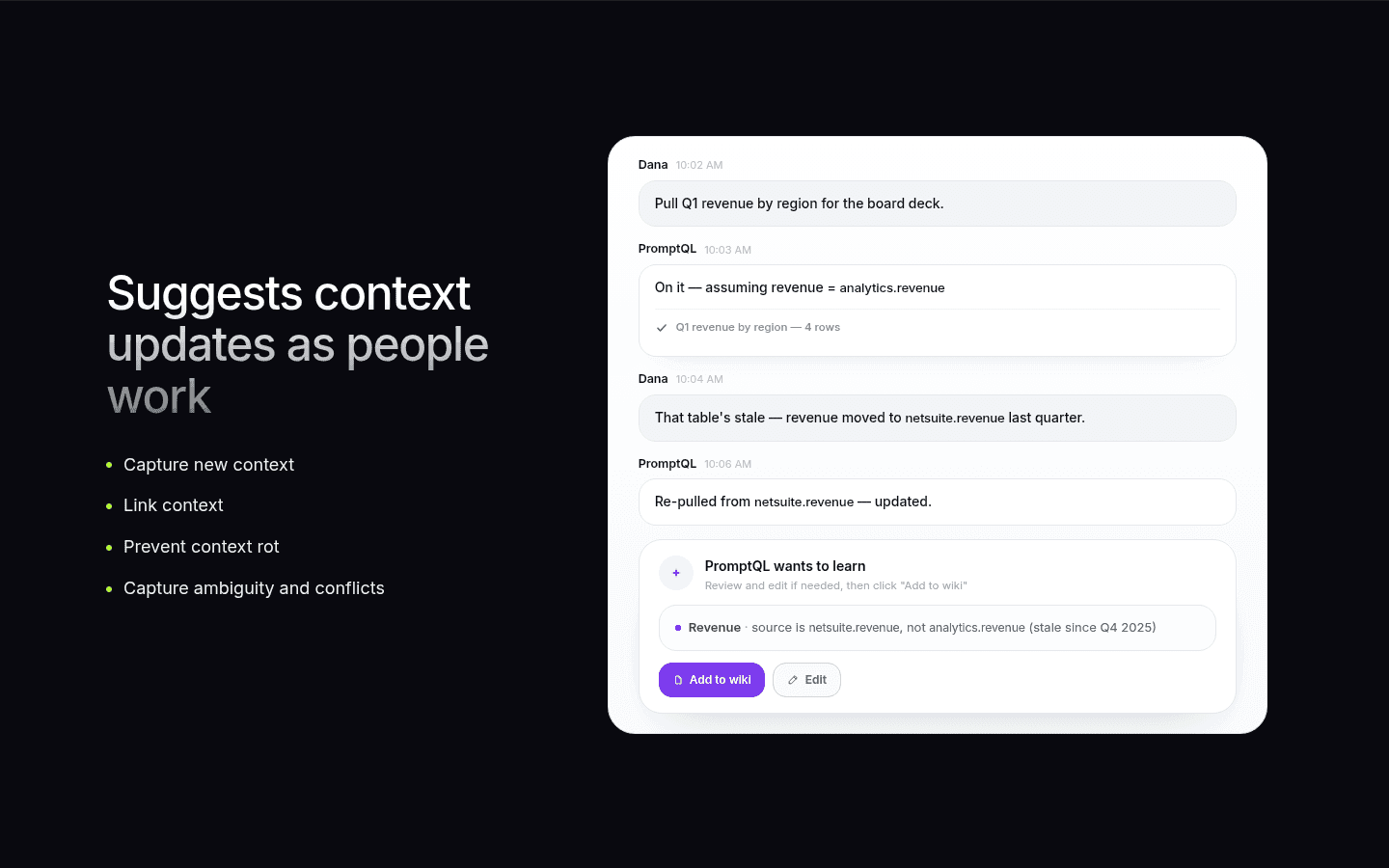 PromptQL Features