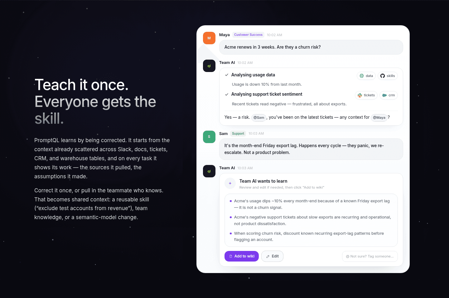 PromptQL Features