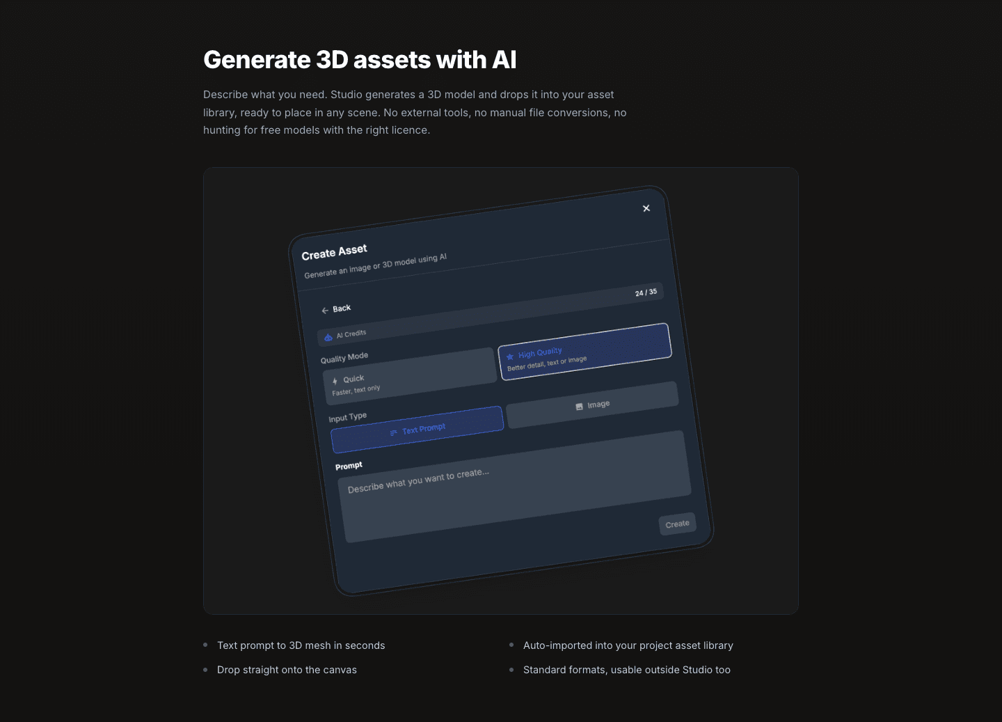ReactVision Studio Features