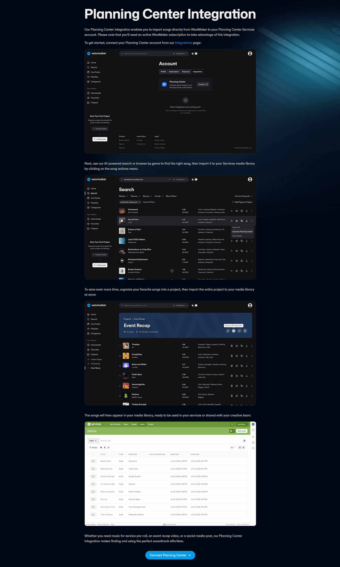 WavMaker Features