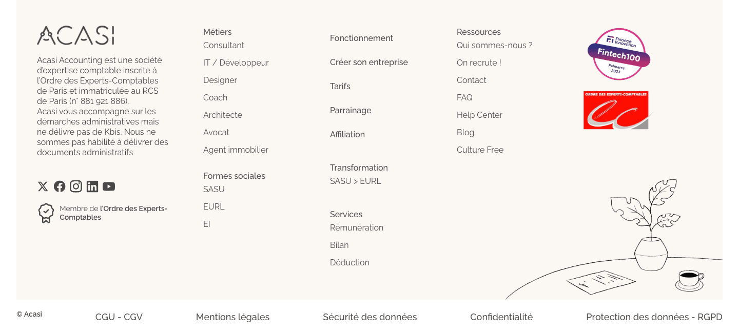 Acasi Footer