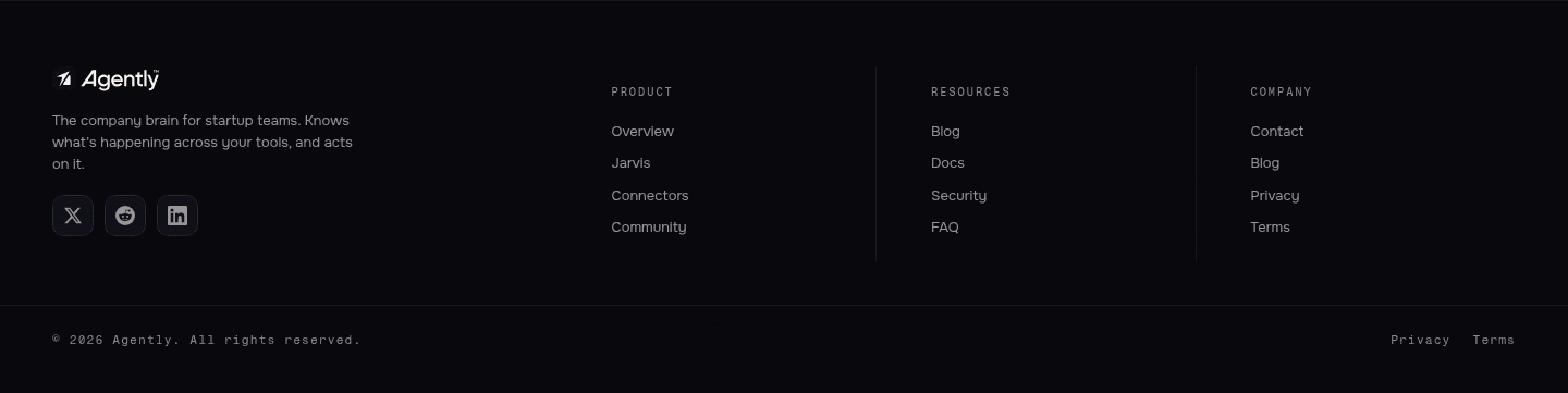 Agently Footer