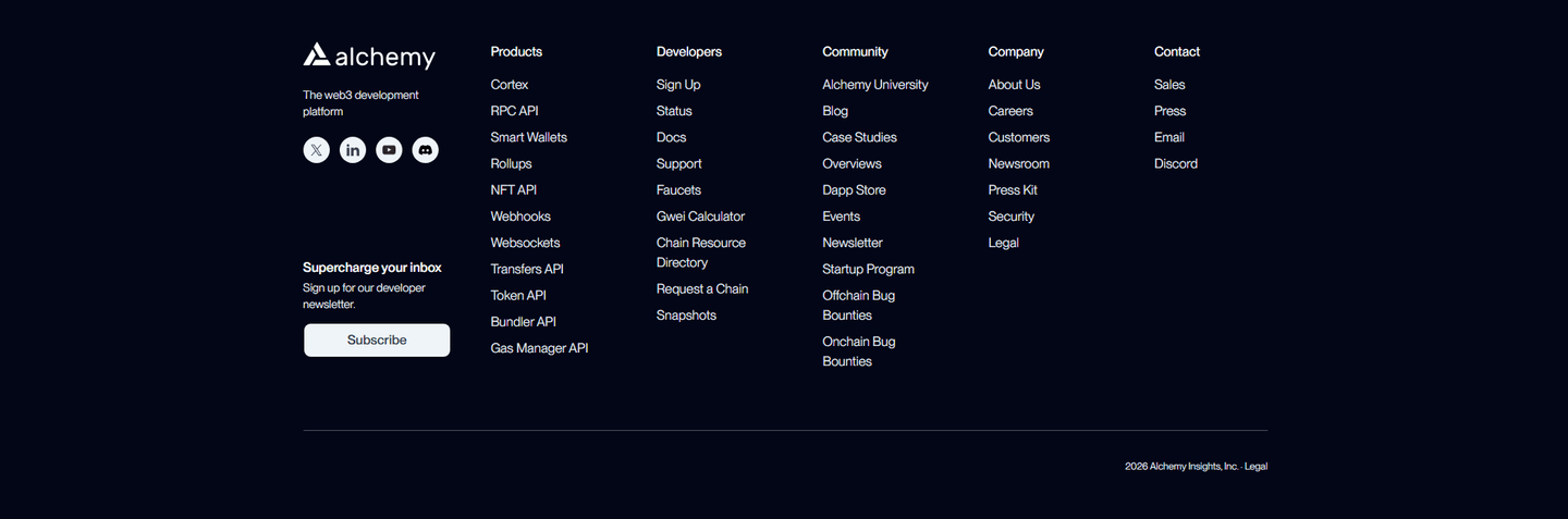 Alchemy Footer